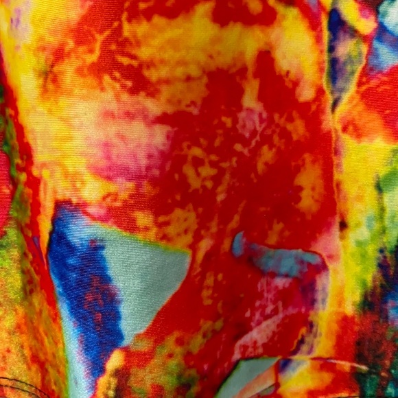 Spandex bodycon floral miniskirt - Picture 4 of 5